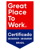 Selo de melhor empresa para se trabalhar no Brasil - GPTW - Great Place to Work 2019 Brasil
