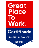 Selo de melhor empresa para se trabalhar no Brasil - GPTW - Great Place to Work 2022 Brasil