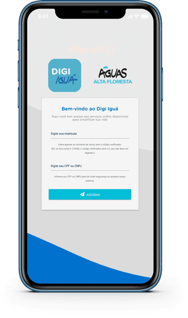 Aplicativo Digi Iguá com serviços on-line para nossos clientes.