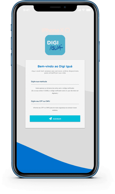 Aplicativo Digi Iguá com serviços on-line para nossos clientes.