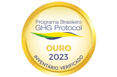 Logo da Selo Ouro do Programa Brasileiro GHG
                            Protocol