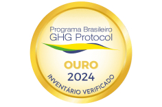 Logo da Selo Ouro do Programa Brasileiro GHG
                            Protocol