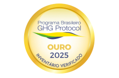 Logo da Selo Ouro do Programa Brasileiro GHG
                        Protocol
