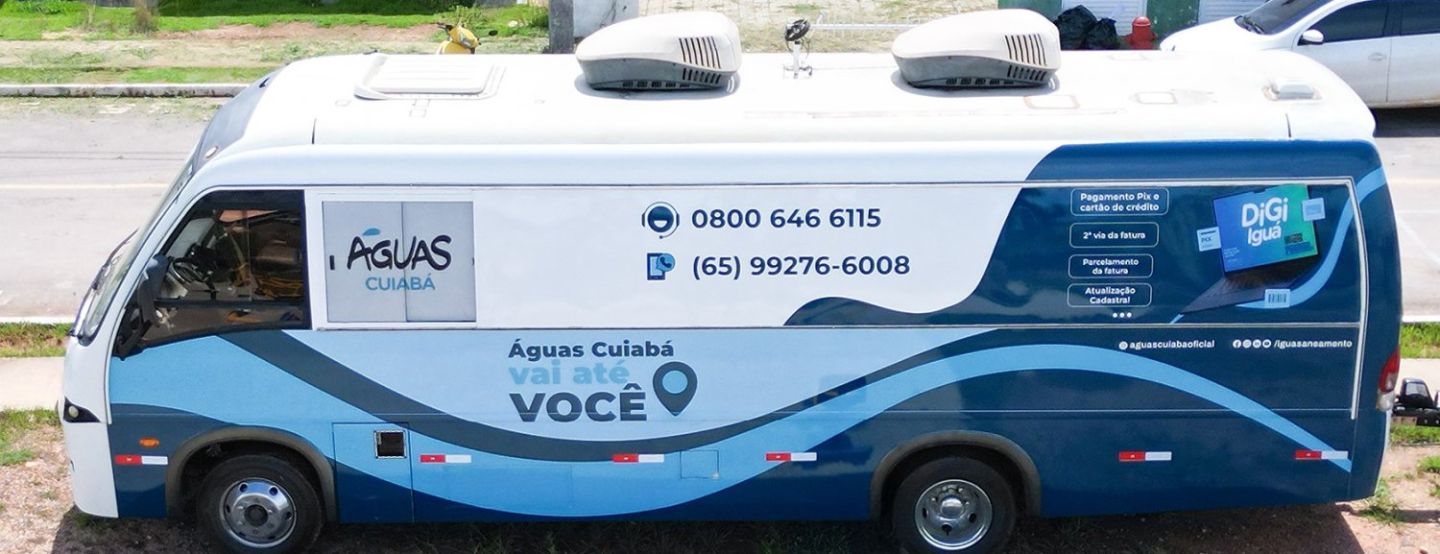 Unidade móvel da Águas Cuiabá realiza atendimentos itinerantes em maio