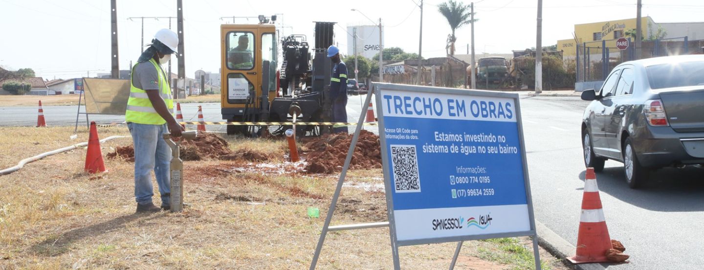 MND é utilizado para implantar reforços de rede de água em bairros de Mirassol MND é utilizado para implantar reforços de rede de água em bairros de Mirassol