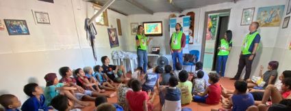 Crianças e adolescentes de Rio das Pedras participam de roda de conversa