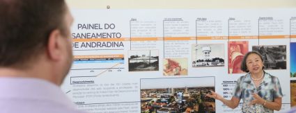 Andradina inaugura Painel do Saneamento Andradina inaugura Painel do Saneamento
