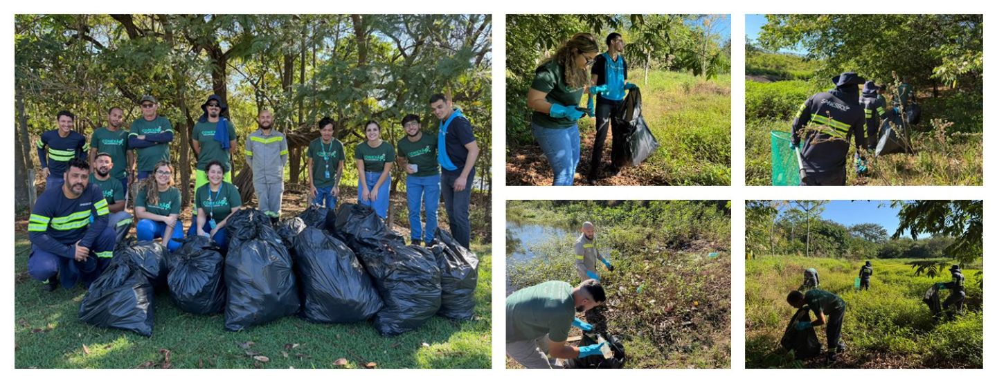 Sanessol retira 116 quilos de resíduos de parque em Mirassol em ação pelo Dia Mundial de Limpeza de Rios e Córregos
