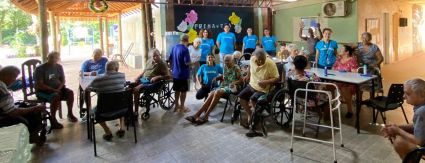 Café da tarde no Asilo Betel