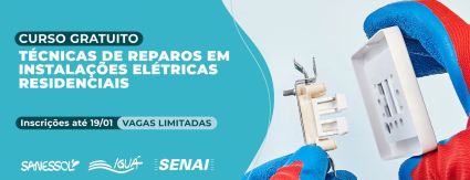 OPORTUNIDADE: Sanessol e Senai Mirassol realizam curso gratuito de elétrica