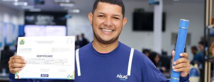 Colaboradores da Águas Cuiabá concluem estudos e celebram nova fase Colaboradores da Águas Cuiabá concluem estudos e celebram nova fase