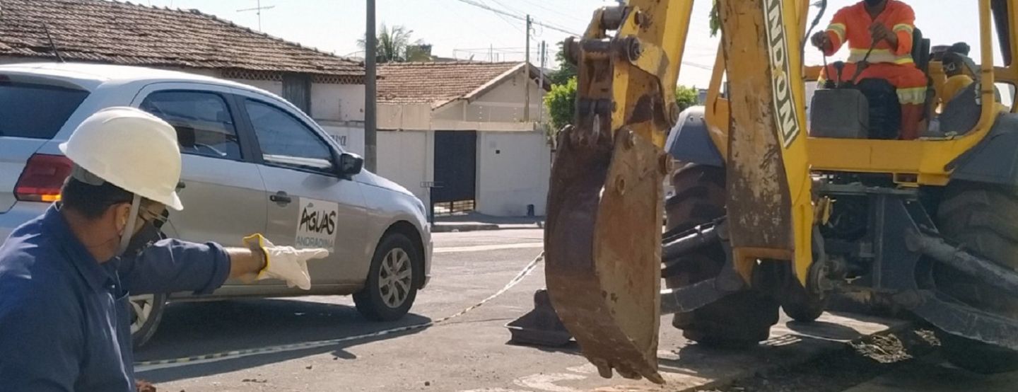 Águas Andradina inicia plano de obras no Pereira Jordão e Centro Baixo