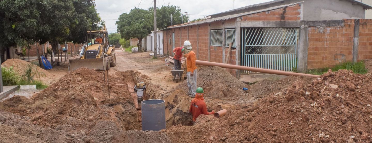 Jardim Renascer ganha coleta e tratamento de esgoto Jardim Renascer ganha coleta e tratamento de esgoto