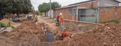 Jardim Renascer ganha coleta e tratamento de esgoto Jardim Renascer ganha coleta e tratamento de esgoto