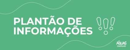 Águas Castilho realiza manutenção (8/04). Águas Castilho realiza manutenção (8/04).