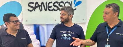 CONHECIMENTO TÉCNICO: Representantes da Sanessol participam da Feira Nacional de Saneamento e Meio Ambiente CONHECIMENTO TÉCNICO: Representantes da Sanessol participam da Feira Nacional de Saneamento e Meio Ambiente