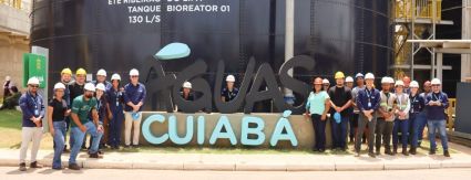 Águas Cuiabá apresenta projeto da ETE Sul a empreendedores Águas Cuiabá apresenta projeto da ETE Sul a empreendedores