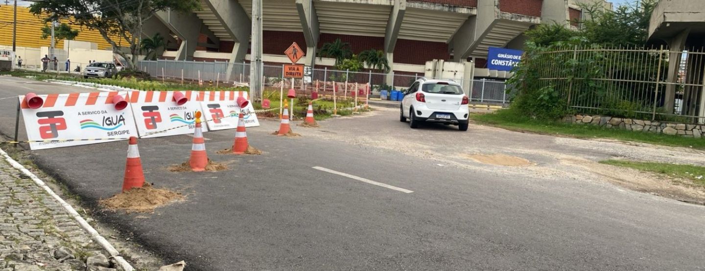 Iguá Sergipe informa alteração no trânsito da Av. Anísio Azevedo para execução de obra