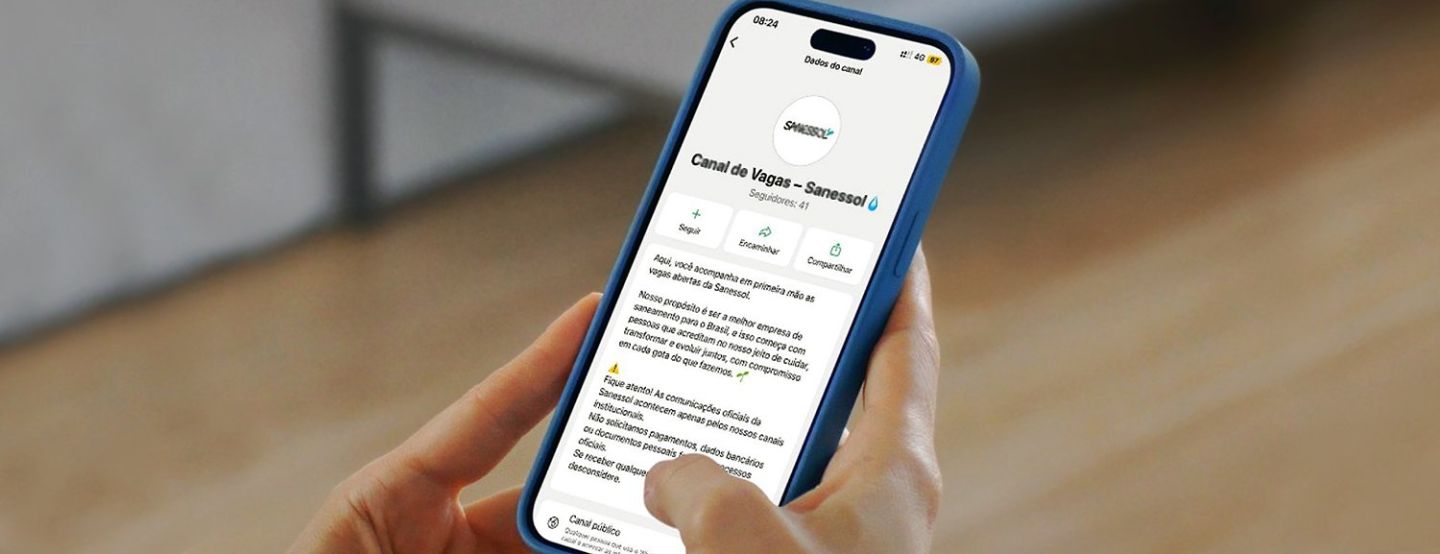 No WhatsApp: Sanessol lança novo canal de vagas de emprego