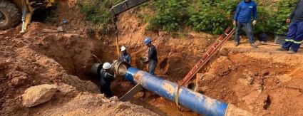 Complexo Leblon: Águas Cuiabá e Sinfra-MT realizam interligação de rede de abastecimento Complexo Leblon: Águas Cuiabá e Sinfra-MT realizam interligação de rede de abastecimento