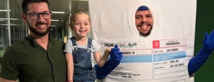 Águas Cuiabá premia primeiros clientes da campanha Em Dia com a Sorte
