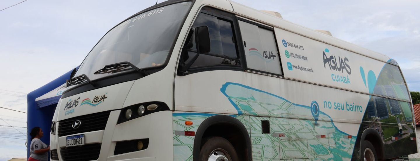 Unidade Móvel da Águas Cuiabá inicia programação de 2024 Unidade Móvel da Águas Cuiabá inicia programação de 2024