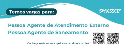 Sanessol abre vagas de trabalho para preenchimento imediato em Mirassol Sanessol abre vagas de trabalho para preenchimento imediato em Mirassol