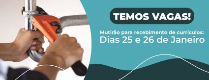 Temos vagas: Águas Andradina realiza mutirão para recebimento de currículos no dias 25 e 26 de janeiro Temos vagas: Águas Andradina realiza mutirão para recebimento de currículos no dias 25 e 26 de janeiro