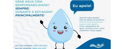 Iguá lança campanha “Uso consciente da água. Eu apoio!” para estiagem em Paty do Alferes Iguá lança campanha “Uso consciente da água. Eu apoio!” para estiagem em Paty do Alferes