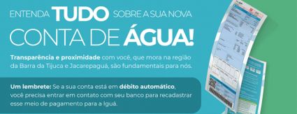 Clientes da Iguá no Rio de Janeiro devem atualizar conta em débito automático