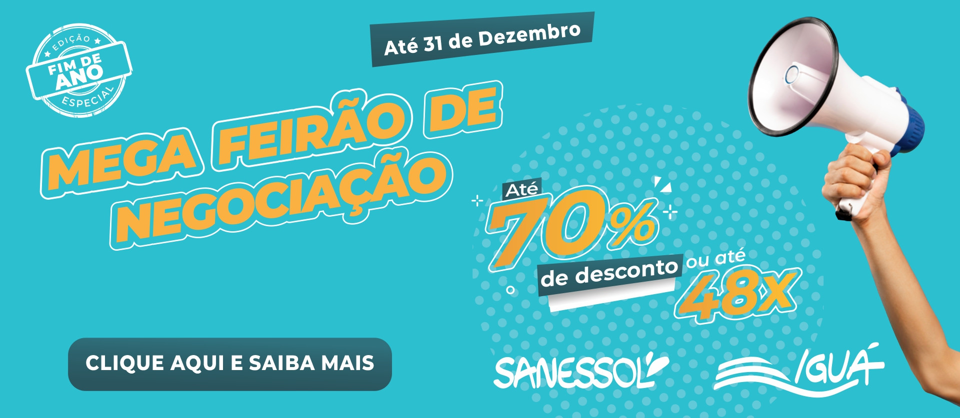 Sanessol segue com Mega Feirão de Negociação para quitação das faturas de água