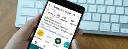 Perfil da Sanessol no Instagram conecta os moradores às notícias relacionadas aos serviços de água e esgoto