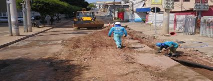 Águas Cuiabá moderniza redes de abastecimento em bairros da região leste Águas Cuiabá moderniza redes de abastecimento em bairros da região leste