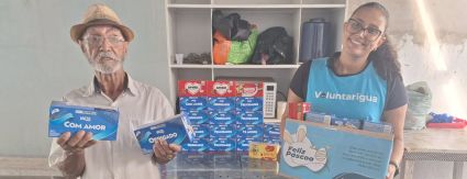 Colaboradores da Sanessol doam na Páscoa Colaboradores da Sanessol doam na Páscoa