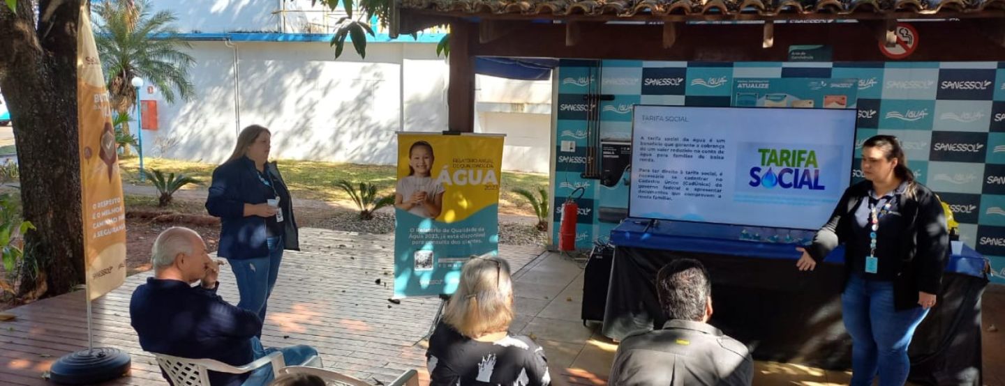 Sanessol realiza 1ª edição do "Você no Saneamento" e aproxima clientes das operações de água e esgoto Sanessol realiza 1ª edição do "Você no Saneamento" e aproxima clientes das operações de água e esgoto