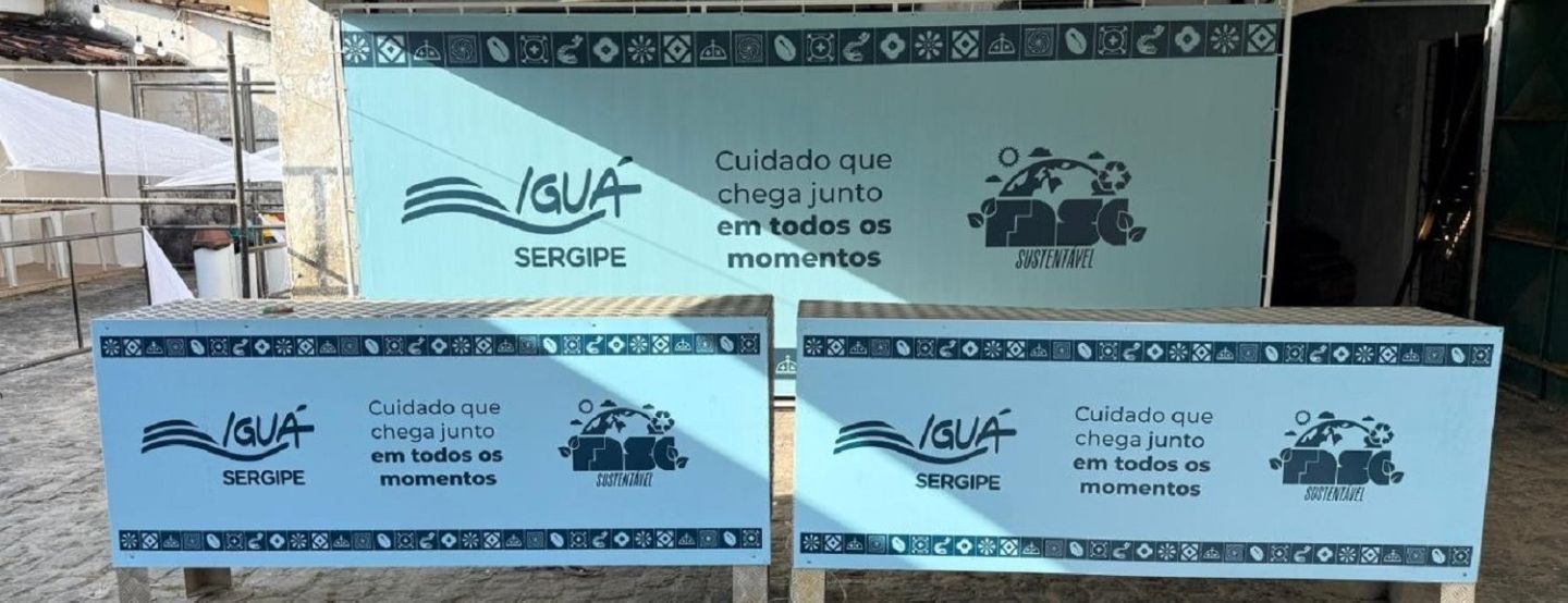 Iguá Sergipe  leva quatro ilhas de hidratação e ações de sustentabilidade para o FASC 2025