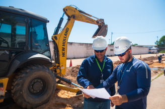 Obras e manutenções Imagem de uma obra