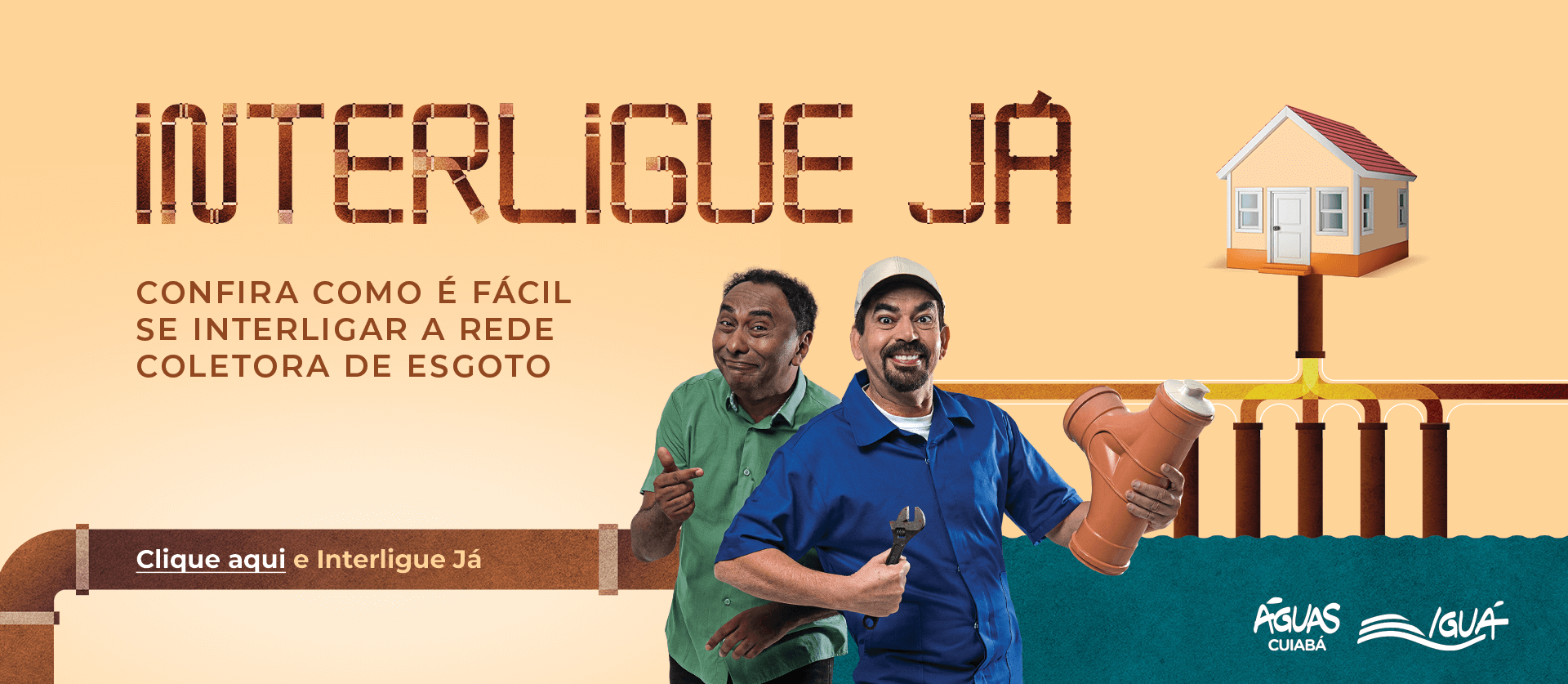 Interligue Já - Interligar a rede de esgoto Interligue Já - Interligar a rede de esgoto